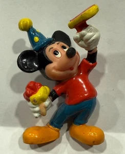 Figura PVC Cumpleaños Mickey Mouse Vint Applause Walt Disney Productions Hong Kong - Imagen 1 de 12