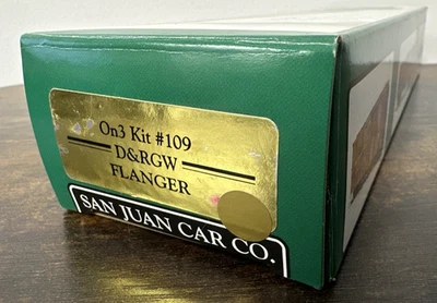 San Juan Car Co. On3 Scale Kit #109 D&RGW Flanger w/Trucks 1:48 On30 NIB! - Image 1 of 4