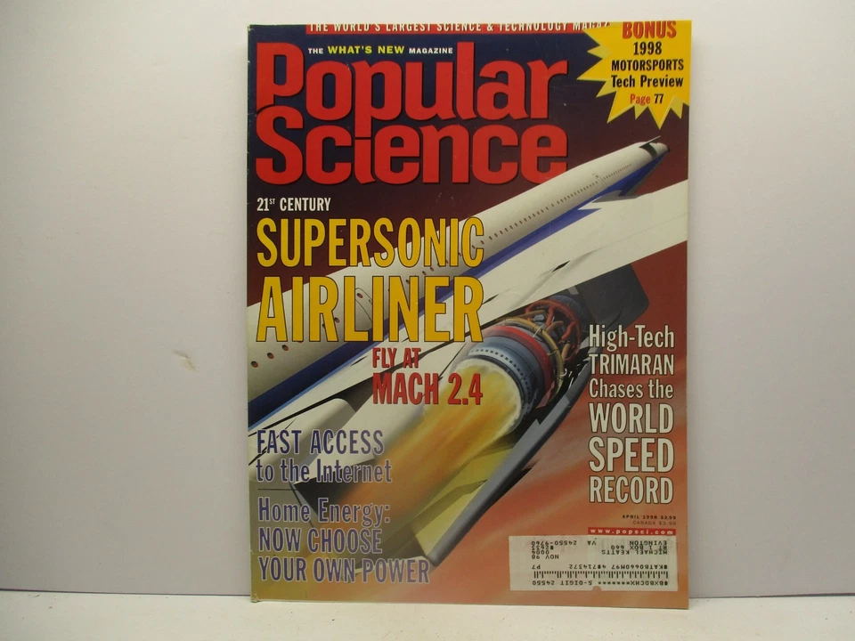 Apr 1998  Popular Science Magazine Vintage Home Office Ozone Technology Computer - Image 1 of 1