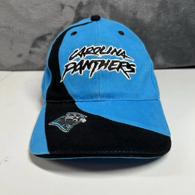 Gorra Carolina Panthers para hombre con correa trasera azul negro NFL fútbol ajustable Foto 1 de 4
