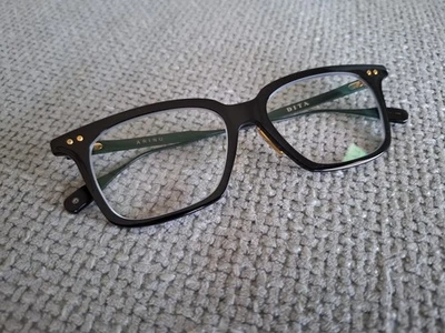 DITA Arinu Square Eyeglasses DTX433-A-01  Black & Gold  53-17 - Image 1 of 4