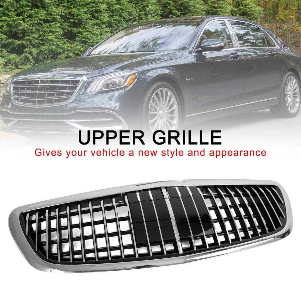 S680 Maybach Style Grille fit Mercedes Benz W222 S class 2014-2020 with ACC - Bild 1 von 4