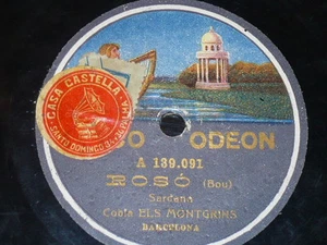 CATALONIA 78 rpm RECORD Odeon COBLA ELS MONTGRINS Spain BARCELONA Ethnic - Picture 1 of 1