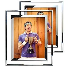 SIMON'S SHOP 8x10 Glass Picture Frames 8x10 Wall and Tabletop-2 Set