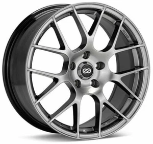 Enkei Raijin 18x8.5 38mm Inset 5x114.3 Bolt Pattern 72.6 Bore Hyper Silver Wheel - Picture 1 of 4
