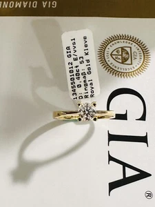 Solitär Ring 750/18k mit Brillant 0,40 ct EVVS1 Mit GIA Zertifikat! - Picture 1 of 7