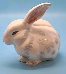 Rare Vintage Meiselman Imports White Ceramic Rabbit Hare K826 Made Italy 6.5" - Picture 1 of 5