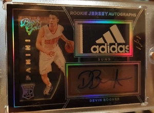 2015-16 Devin Booker Panini Black Gold Rookie Jersey Autograph 1/1 WOW!!! - Picture 1 of 3
