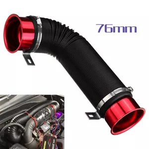 Tubo de admisión de aire frío universal para automóvil de 3"" manguera de entrada flexible tubo de conducto ajustable - Imagen 1 de 12