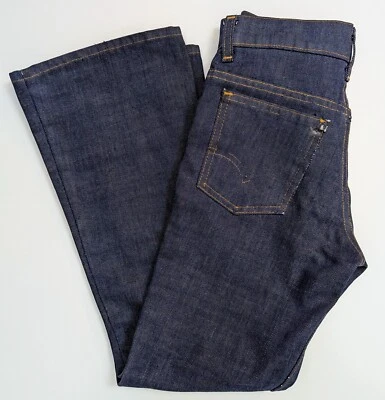 Pantalones Campana Levi Strauss Levi's Azul Oscuro Años 70 De Colección Niños Groovy Look Hippy Foto 1 de 4