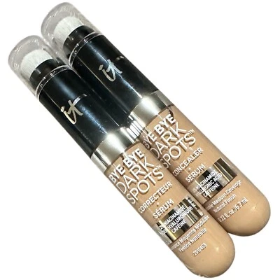 2 It Cosmetics Bye Bye Dark Spots Concealer + Serum 40 Tan Cool 0.22 oz Sealed - Image 1 of 4