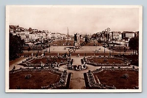 AK Frankreich Le Havre Place Gambetta und die Gärten Luftaufnahme RPPC - Bild 1 von 2