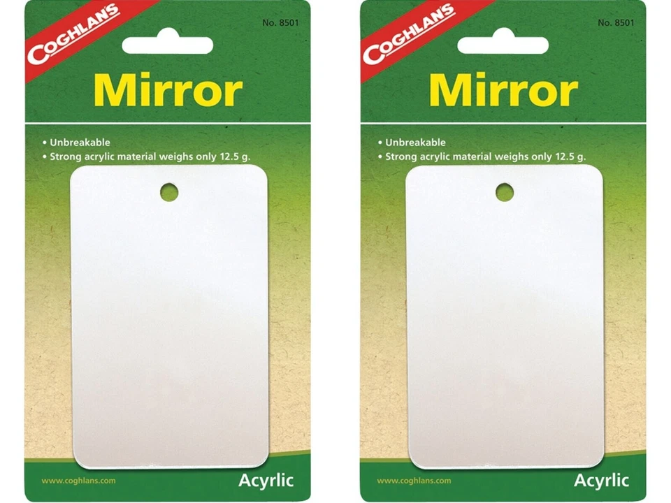 Espelho Coghlan's peso pena acampamento de sobrevivência forte sinal inquebrável (pacote com 2) - Imagem 1 de 1