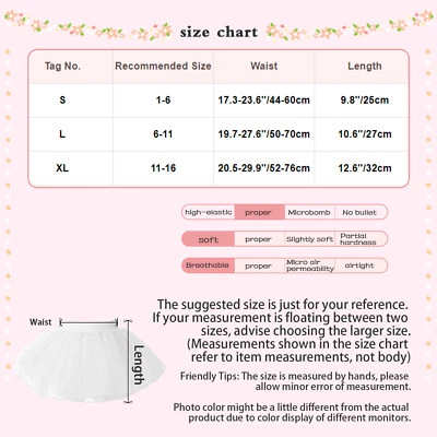 Kids Girls Skirt Dancing Miniskirt Performance Skirts Swan Dress Up Stage Yoga - Image 1 of 4