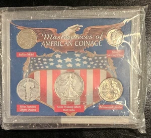 Unique 5 Coin Set: 1943 Half, 1929 and 1776-1976 Quarter, 1944 Dime, 1936 Nickel - Picture 1 of 2