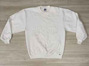 Vintage 90s Russell Athletic ASU Arizona State Faded White Crewneck Sweatshirt L - Bild 1 von 5