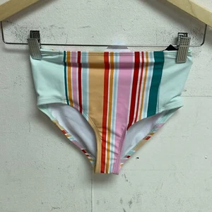 DSG Girls High Waist Swim Bottom Popsicle Stripe Multicolor Summer DSG8127 - Picture 1 of 3