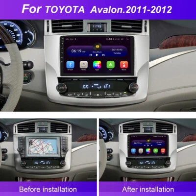 Navegação GPS estéreo rádio carro Apple CarPlay para Toyota Avalon 2011-2012 Android 13 - Imagem 1 de 4