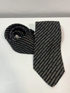 Herren Alfani UOMO 100% Seide Krawatte Plissee Struktur Made in Italy WPL8046 - Bild 1 von 7