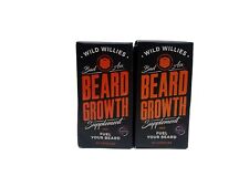 Wild Willies Beard Growth Supplement Mens Bad ASX 60 Capsules Exp 11 2021