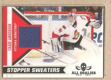 Craig Anderson  2010-11 Panini All Goalies Stopper Sweaters