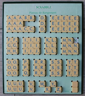 Scrabble Duplicate Lettres Rechange Avec Picots Bleu Vert Rouge 0,8 cm - Photo 1/4