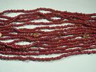 15 Strands 22 Red AB Pony Glass Beads Wholesale Bulk Lot (6mm x 9mm) (E)