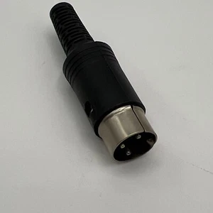 10 X 3-Pin DIN Male Plug Connectors - Afbeelding 1 van 4