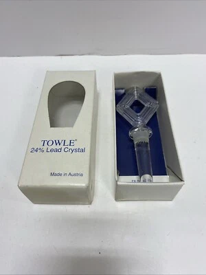 Пробка для бутылки Towle 24% свинцовый кристалл quattro сделано в Австрии  - Изображение 1 из 4