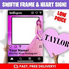 Taylor Swift Selfie Board / Frame + Taylor Heart Sign | Fast, Free Delivery!