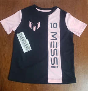 Messi Kid's (S 4/5) Short Sleeve Tee Shirt Pink Rosado- Jersey - Picture 1 of 4