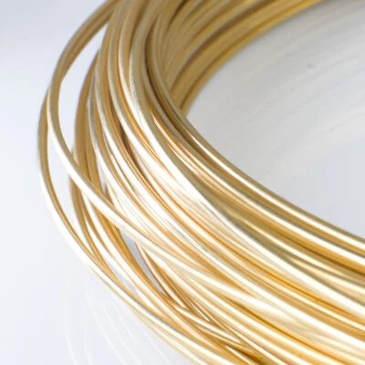 10M 5M Round Brass Wire Solid H62 Brass Wire Craft Wire Uncoated Bare 0.3mm-5mm - Image 1 of 4