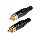 HICON High-End Cinchstecker Set - 2 Stück / Gold plated RCA Plug by SOMMER CABLE