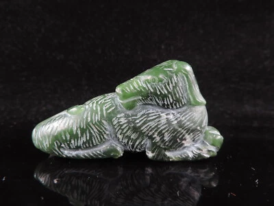 Коллекция китайская природа нефрит ручной работы статуэтка собаки кулон - Изображение 1 из 4