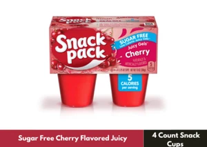 Snack Pack Sugar-Free Strawberry & Cherry Flavored Low Calorie Juicy Gels Family - Picture 1 of 6