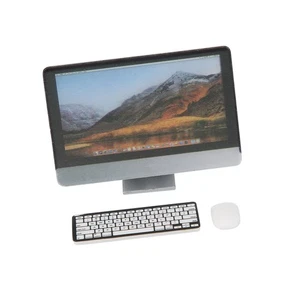 1:12 Miniature Computer Set Screen Keyboard Mouse Dollhouse Slk - Picture 1 of 12