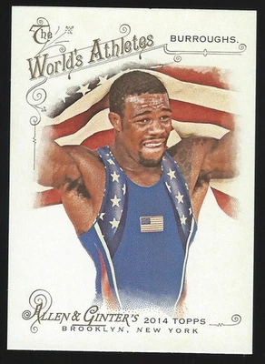 2014 Topps Allen & Ginter #191 Jordan Burroughs Baseball Card Team USA Wrestler - Image 1 of 2