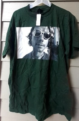 1990s Vintage Bush T Shirt Dark GREEN Size L SCREEN STARS new Old Stock w TAG - Image 1 of 3