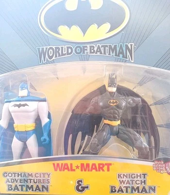 World Of Batman Knight Watch Gotham Adventures Figures Walmart 1999 Unopened - Image 1 of 4