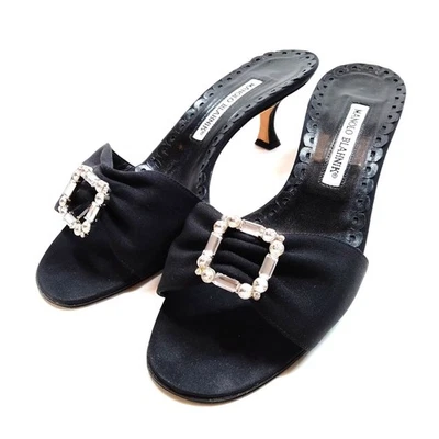 Sandalias Manolo Blahnik Mujer SIN TARIFA Negro Fablic 2886230 Foto 1 de 4