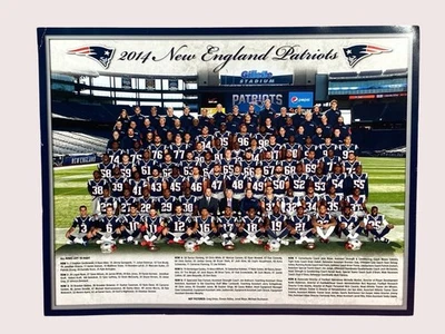 Foto del equipo New England Patriots 2014 fútbol americano NFL vintage Foto 1 de 4