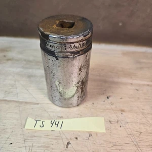 Snap On TS441 - 1/2" Drive 1-3/8" Deep 6 Pt Chrome Socket  - Picture 1 of 3