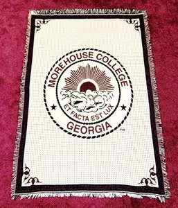 MOREHOUSE COLLEGE Tapestry - Throw - Blanket - 52" x 74" - HBCU - Picture 1 of 14