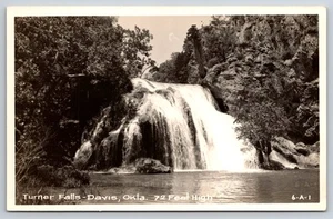 Davis, OK Postcard - Turner Falls in Davis, Oklahoma - Picture 1 of 2