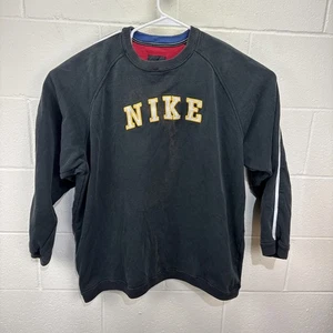 Vintage Nike Sweatshirt XL schwarz bestickt Rundhals Big Spellout USA 90s - Bild 1 von 21