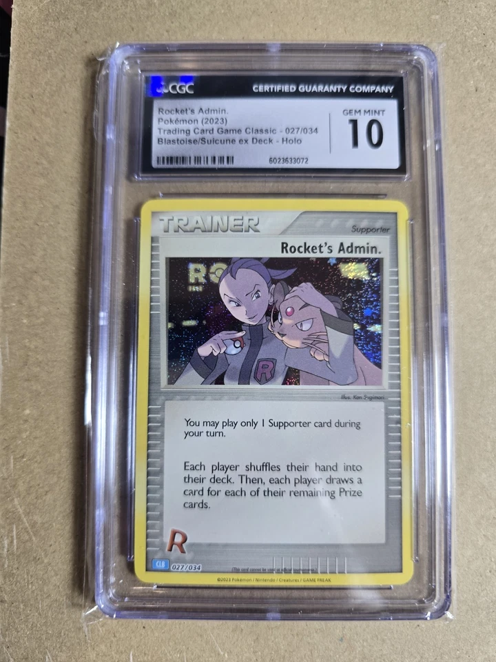 Rocket's Admin. (CLB) 027/034 Trading Card Game Classic Holo - Image 1 of 2