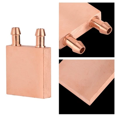 Copper Water Cooling Block For Graphics GPU Head CPU 40 * 40 * 10mm - Image 1 of 4