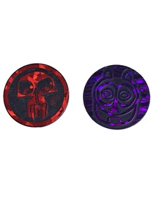 PAIR of AUTHENTIC THE WORLD POG FEDERATION SLAMMERS- 1990 - Picture 1 of 3