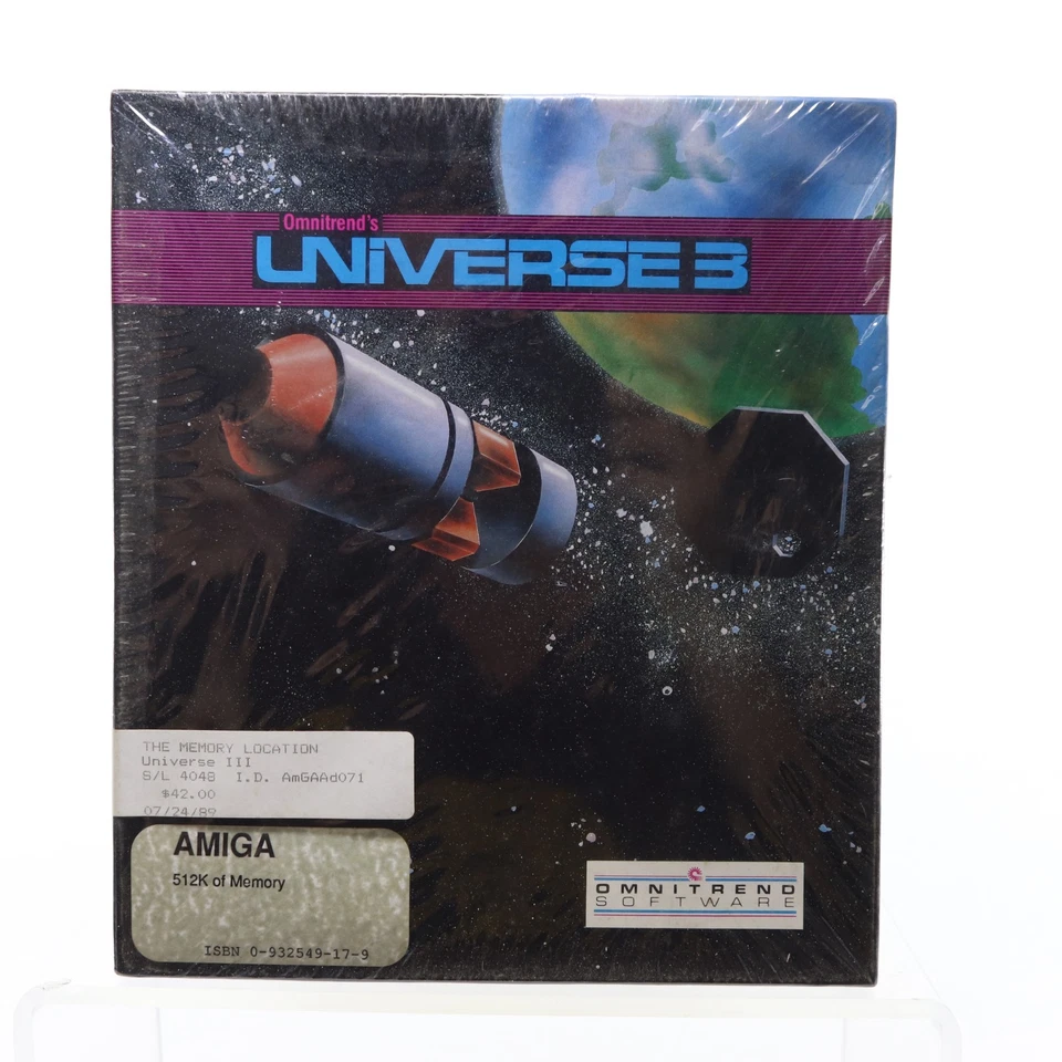 Universe 3 Omnitrnd Amiga Big Box Game New Sealed - Image 1 of 4