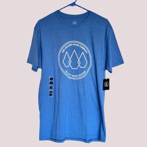 NWT Volcom Blue Graphic T-Shirt for Men - Lg - Picture 1 of 3